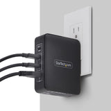 StarTech.com 140W USB-C Wall Charger, 3x USB-C/1x USB-A, PD 3.1 International GaN Power Adapter for MacBook/Dell XPS/Inspiron