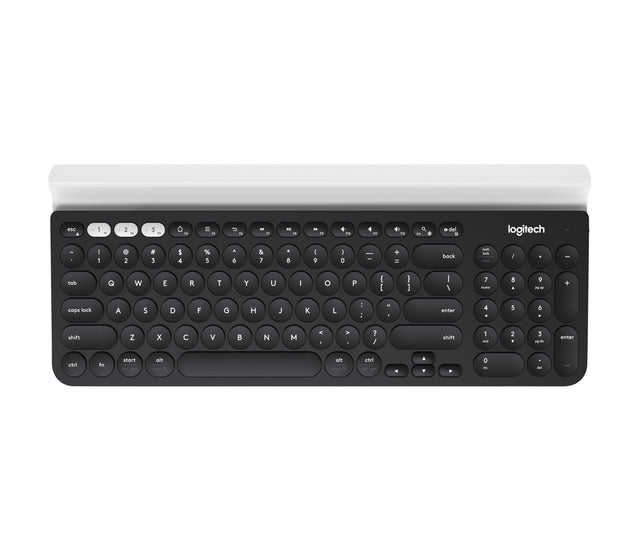 Logitech 920-008149 keyboard Universal RF Wireless + Bluetooth QWERTY English Grey, White, Dark Grey