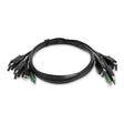 StarTech.com 6ft (1.8m) Dual-DisplayPort KVM Cable, 2x USB A to B, 3.5mm Audio, Universally Compatible Combo Cable for KVM Switches, TAA Compliant