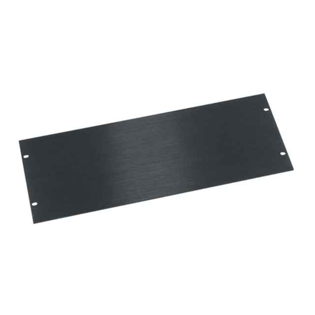 Middle Atlantic 4 RU Flat Blank Rack Panel, Black Brushed and Anodized Aluminum