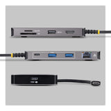StarTech.com USB-C Multiport Adapter with 4K 60Hz HDMI, 140W Power Delivery, USB 10Gbps Hub, GbE, SD and MicroSD Slots, Plug-and-Play Mini Dock for Dell, HP, Lenovo Laptops