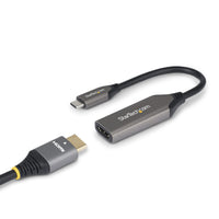 StarTech.com USB-C to HDMI Adapter, 8K 60Hz / 4K 120Hz, Thunderbolt / USB4 Compatible, USB C to HDMI 2.1 Converter, HDR10+, 7.9in (20cm) Cable