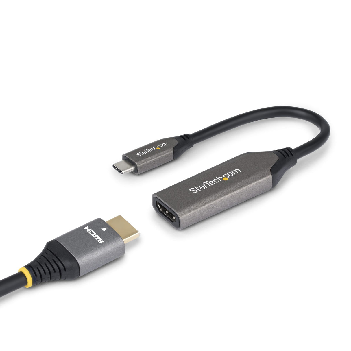 StarTech.com USB-C to HDMI Adapter, 8K 60Hz / 4K 120Hz, Thunderbolt / USB4 Compatible, USB C to HDMI 2.1 Converter, HDR10+, 7.9in (20cm) Cable
