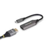 StarTech.com USB-C to HDMI Adapter, 8K 60Hz / 4K 120Hz, Thunderbolt / USB4 Compatible, USB C to HDMI 2.1 Converter, HDR10+, 7.9in (20cm) Cable