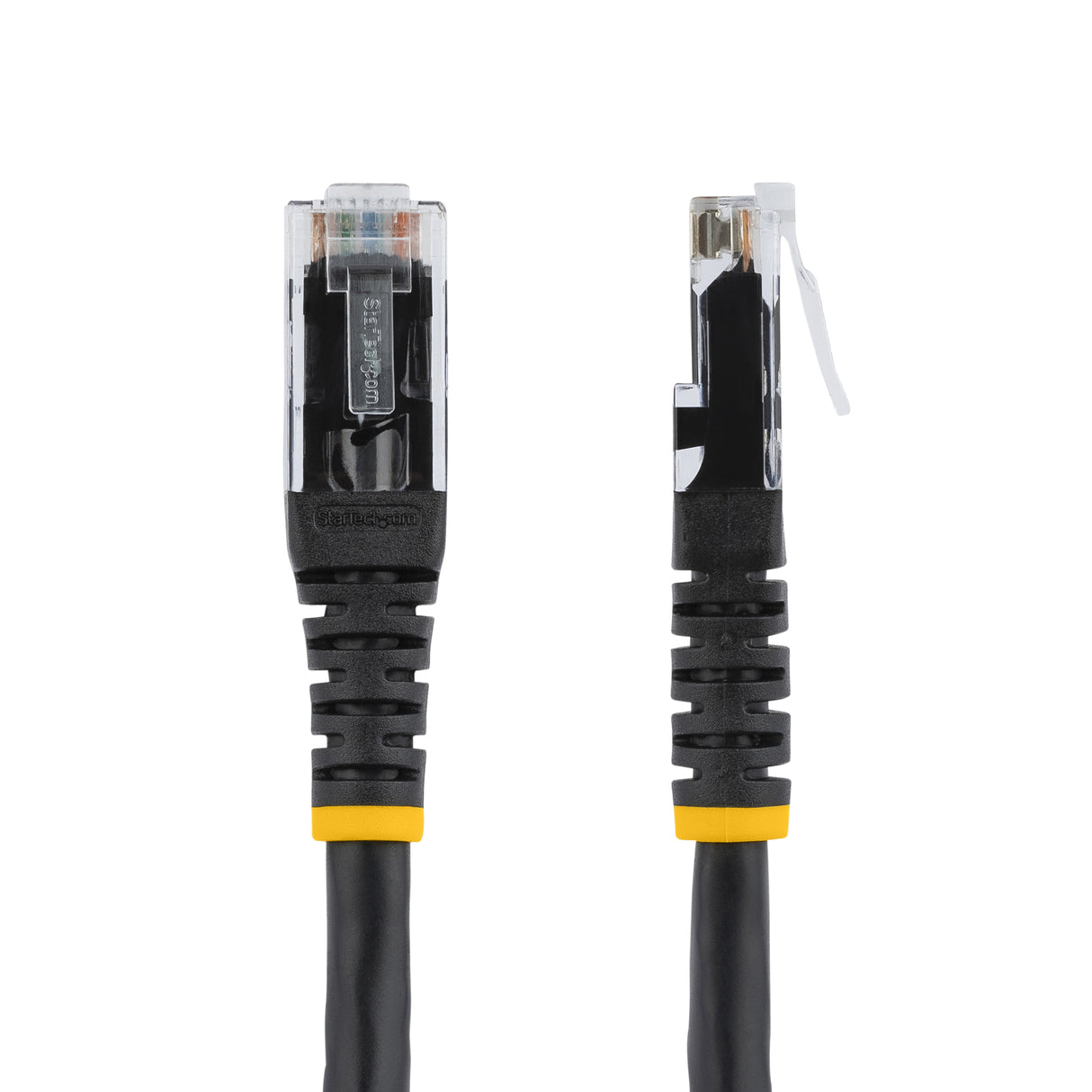 StarTech.com 100ft CAT6 Ethernet Cable - Black CAT 6 Gigabit Ethernet Wire -250MHz 100W PoE RJ45 UTP Molded Network/Patch Cord w/Strain Relief/ Individually Tested