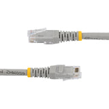 StarTech.com 50ft CAT6 Ethernet Cable - Gray CAT 6 Gigabit Ethernet Wire -250MHz 100W PoE RJ45 UTP Molded Network/Patch Cord w/Strain Relief/ Individually Tested