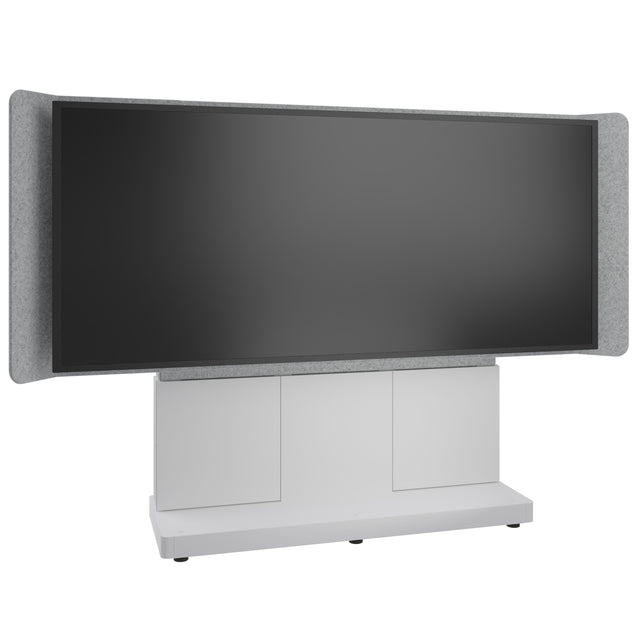Middle Atlantic ForumTM Free-Standing 66" (3 Bay) Display Stand for (1) 105" 21:9 Ultra-Wide Display, Light Colorway