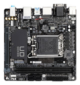 GIGABYTE H610I Motherboard - Supports Intel Core 14th CPUs, 4+1+1 Hybrid Digital VRM, up to 5600MHz DDR5, 1xPCIe 3.0 M.2, GbE LAN, USB 3.2 Gen 1