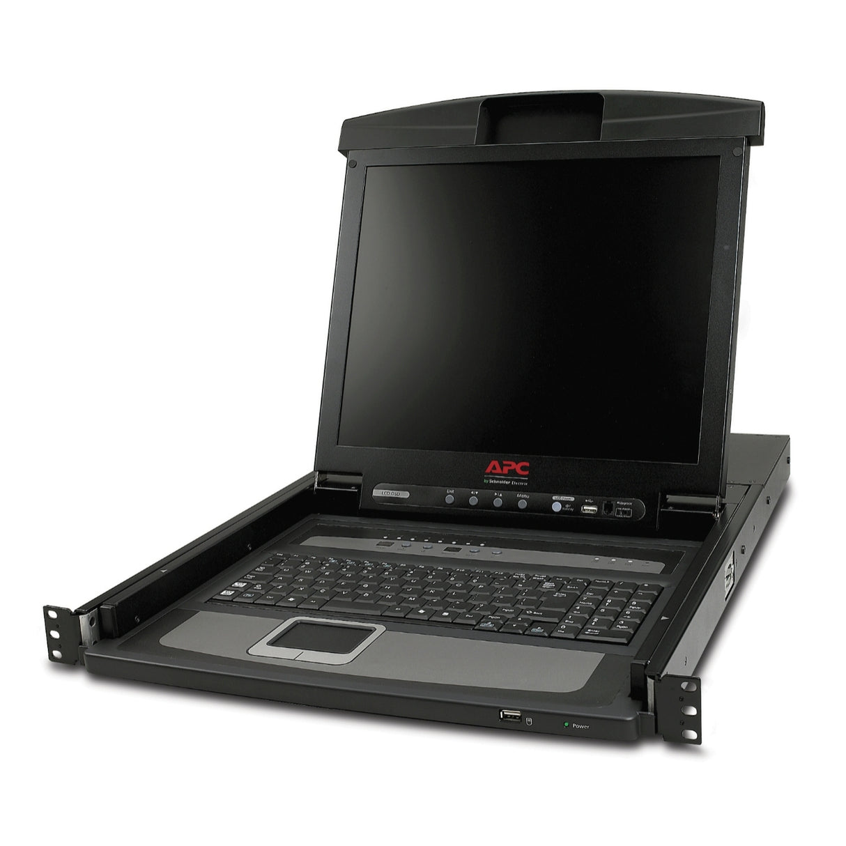APC 17" Rack LCD Console with Integrated 8 Port Analog KVM Switch