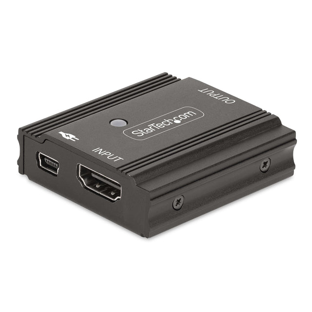 StarTech.com 33ft (10m) 8K 60Hz HDMI Signal Booster, Active HDMI 2.1 Inline Repeater and Video Signal Amplifier up to 8K 60Hz/4K 144Hz, Compact HDMI Cable Extender - HDMI Signal Extension - TAA