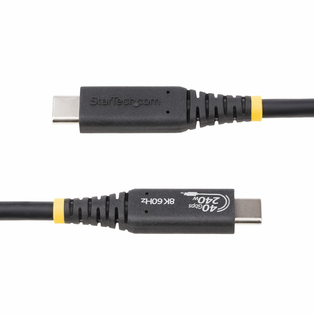 StarTech.com 1.6ft (50cm) USB4 Cable 40Gbps, 240W (5A) Power Delivery, 8K 120Hz / 4K 240Hz DP Alt Mode, USB-IF Certified USB-C Cable - Thunderbolt Compatible