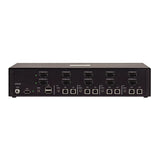 StarTech.com Secure 4-Port Dual-Monitor KVM Switch, HDMI or DisplayPort, 4K 60Hz, NIAP 4.0 Desktop KVM, Metal Housing, CAC Port, Made in the USA