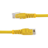 StarTech.com 4ft CAT6 Ethernet Cable - Yellow CAT 6 Gigabit Ethernet Wire -250MHz 100W PoE RJ45 UTP Molded Network/Patch Cord w/Strain Relief/ Individually Tested