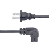 StarTech.com 10ft (3m) Laptop Power Cord, NEMA 1-15P to Right Angle C7, 7A 125V, 18AWG, Laptop Charger Cable, Replacement Power Brick Cable, TAA Compliant, UL Listed