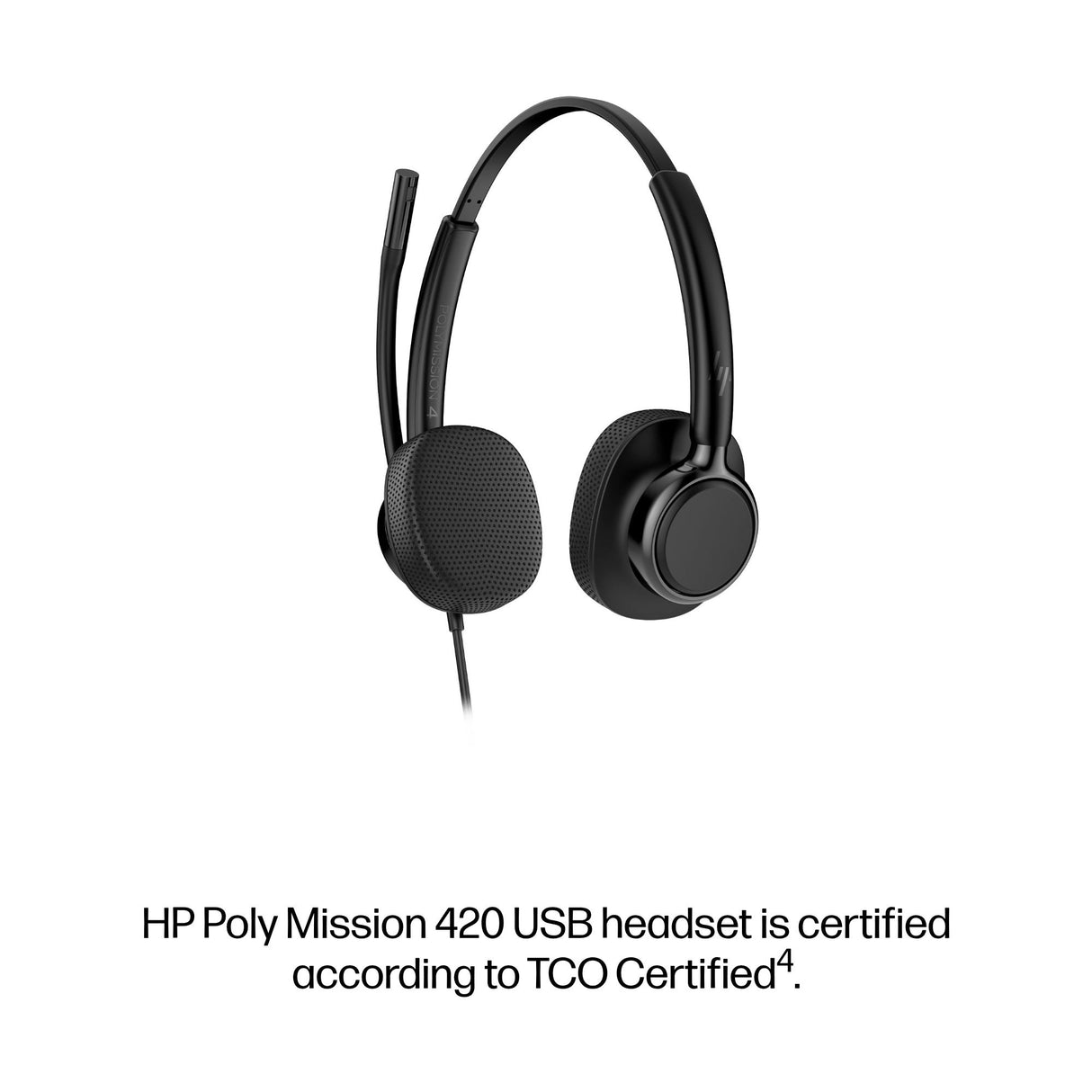 HP Poly Mission 420 Stereo USB Wired Headset