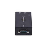 StarTech.com 1-Port Serial to Ethernet Adapter, 802.3af PoE IP Serial Device Server For Remote RS232 Devices, Wall/DIN Rail Mountable, RJ45 LAN to DB9 Serial Converter, TAA