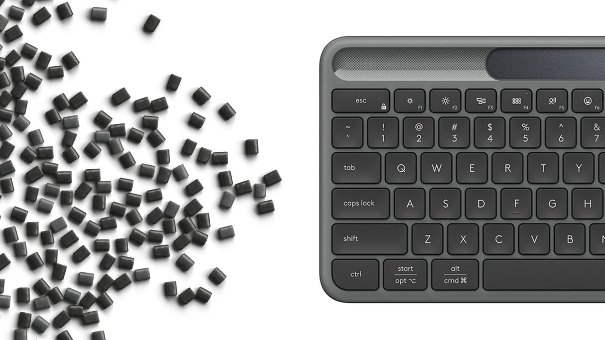 Logitech Signature Slim Solar+ K980 keyboard Universal RF Wireless + Bluetooth QWERTY US English Graphite