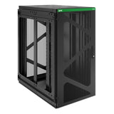APC NetShelter WX AR124SM - 19inch Wall patch cabinet, 24U/U, 800MM deep, Side mounting, Mounted