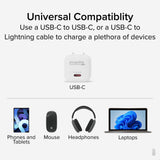 Plugable Technologies PS-30C1W mobile device charger Universal White AC Fast charging Indoor