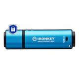 Kingston Technology IronKey 128GB USB-C Vault Privacy 50C AES-256 Encrypted, FIPS 197