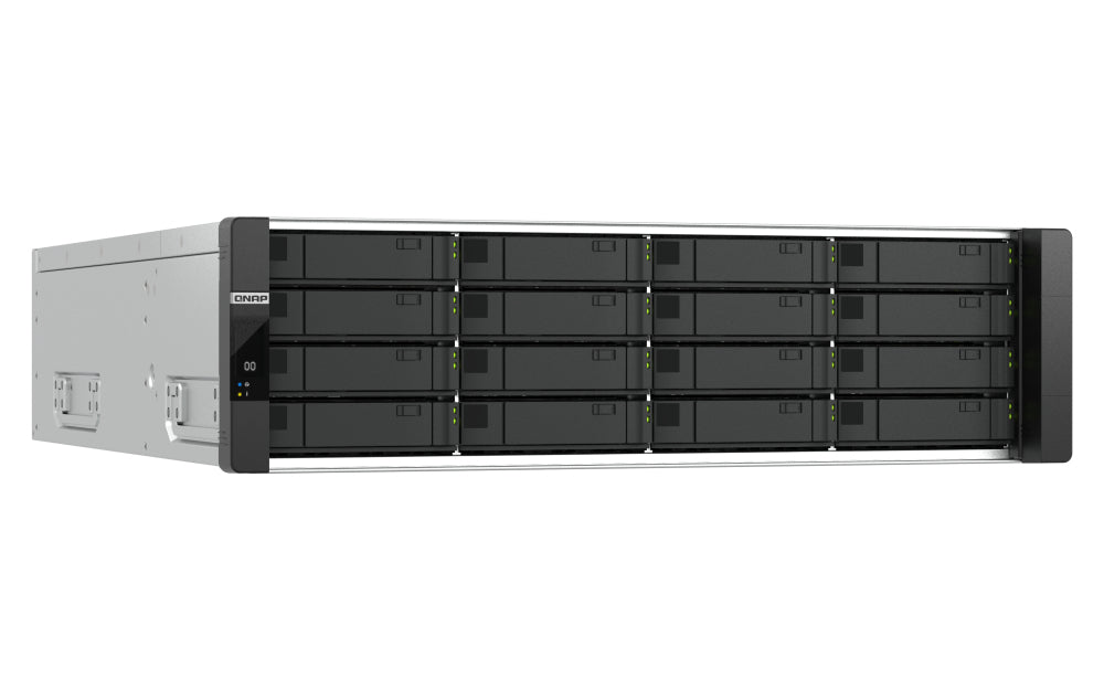 QNAP ES1686dc R2 NAS Rack (3U) Intel® Xeon® D D-2142IT 64 GB DDR4 0 TB QNAP QES Black, Grey