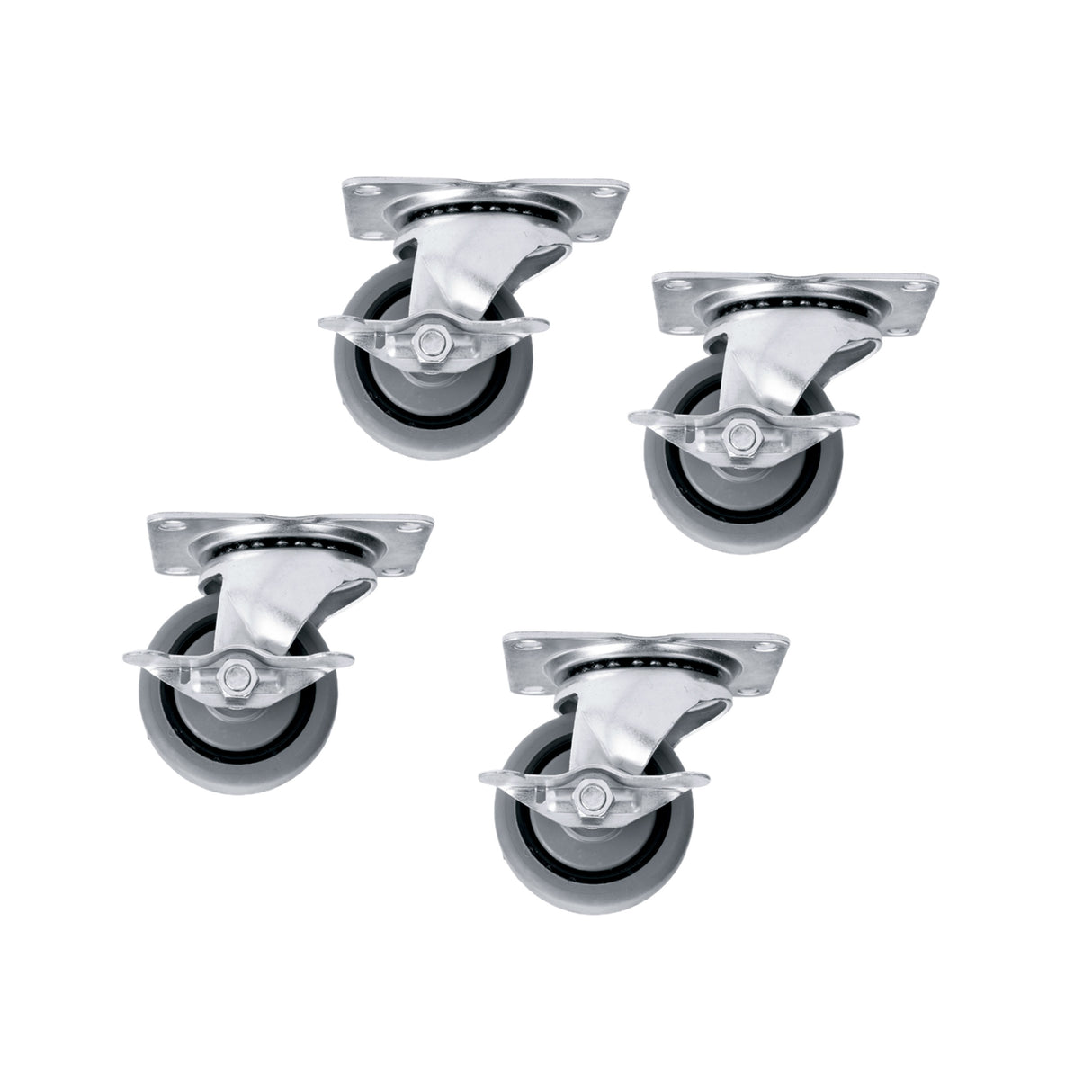 Middle Atlantic Caster Kit for Slim 5 Series Locking/Fine Floor