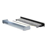 StarTech.com 24 Port 1U Shielded Cat6A Patch Panel, 110 Punch Down, Rackmount Cat6A RJ45 STP Ethernet Patch Panel