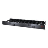 APC NetShelter Cable Management, Horizontal Cable Manager, 1U, Single Side with Cover, Black, 482.6 x 44.45 x 165.1 mm