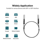 TP-Link Omada 1M Direct Attach SFP+ Cable for 10 Gigabit Connections