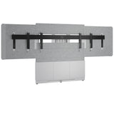 Middle Atlantic ForumTM Floor-to-Wall Mounted 66" (3 Bay) Display Stand for (2) 50" to 55" Displays, Light Colorway