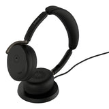 Jabra Evolve3 65 Flex MS - USB-A with Dongle - Black (Wireless Charging Pad)