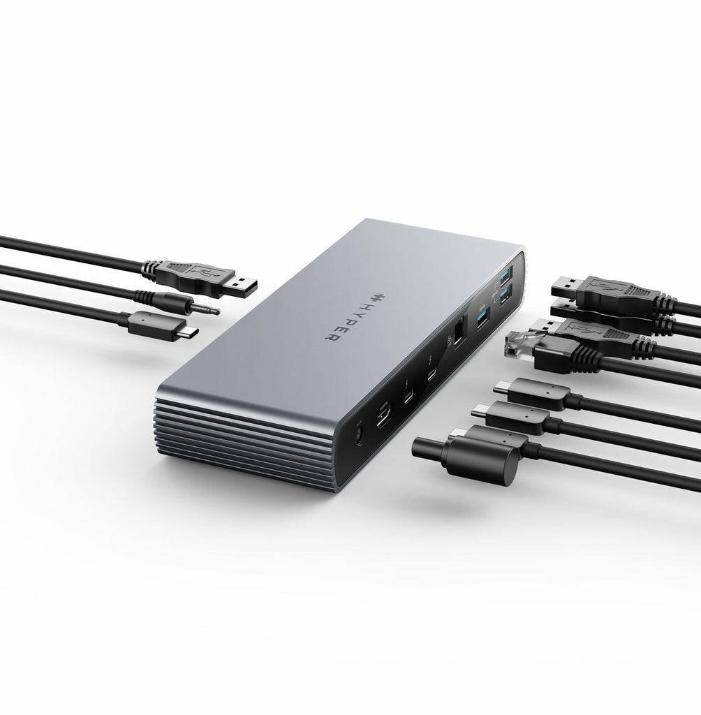 Targus HDTB4D-US laptop dock/port replicator Docking Thunderbolt 4 Grey
