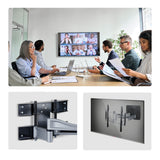 StarTech.com Heavy-Duty Articulating TV Wall Mount for up to 100-inch and 187.4lb/85kg Flat Screens, VESA 800x500, Low-Profile Bracket, TAA-Compliant