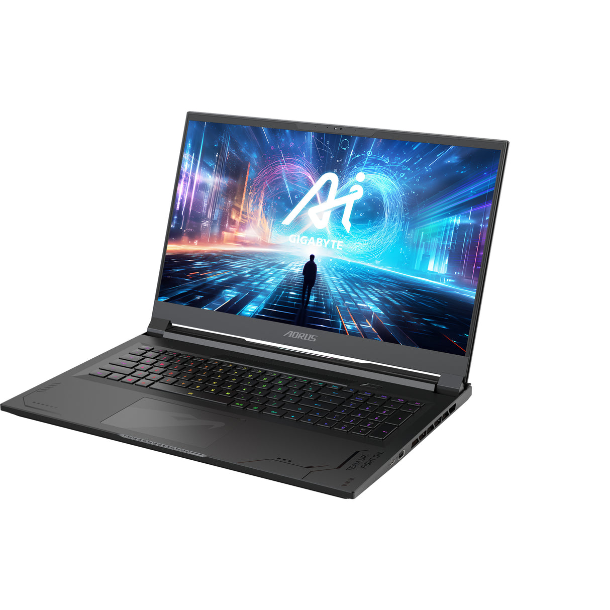 GIGABYTE AORUS 17X AZG-65US665SH laptop Intel Core Ultra 7 155H 43.9 cm (17.3") Quad HD 16 GB DDR5-SDRAM 1 TB SSD NVIDIA GeForce RTX 4070 Wi-Fi 6E (802.11ax) Windows 11 Home Black