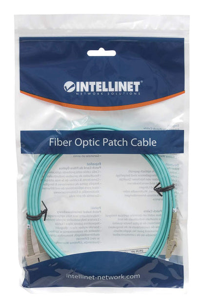 Intellinet 752008 InfiniBand/fibre optic cable 4 m LC SC MMF Aqua colour