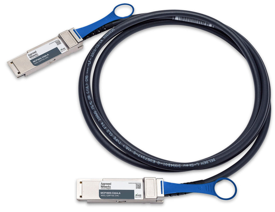 Legrand QSFP100G-CU-P InfiniBand/fibre optic cable 4 m QSFP28 DAC Black