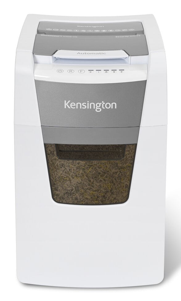 Kensington OfficeAssist A1500 paper shredder Micro-cut shredding 55 dB Grey, White