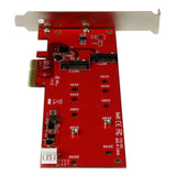 StarTech.com 2x M.2 SATA SSD Controller Card - PCIe - TAA