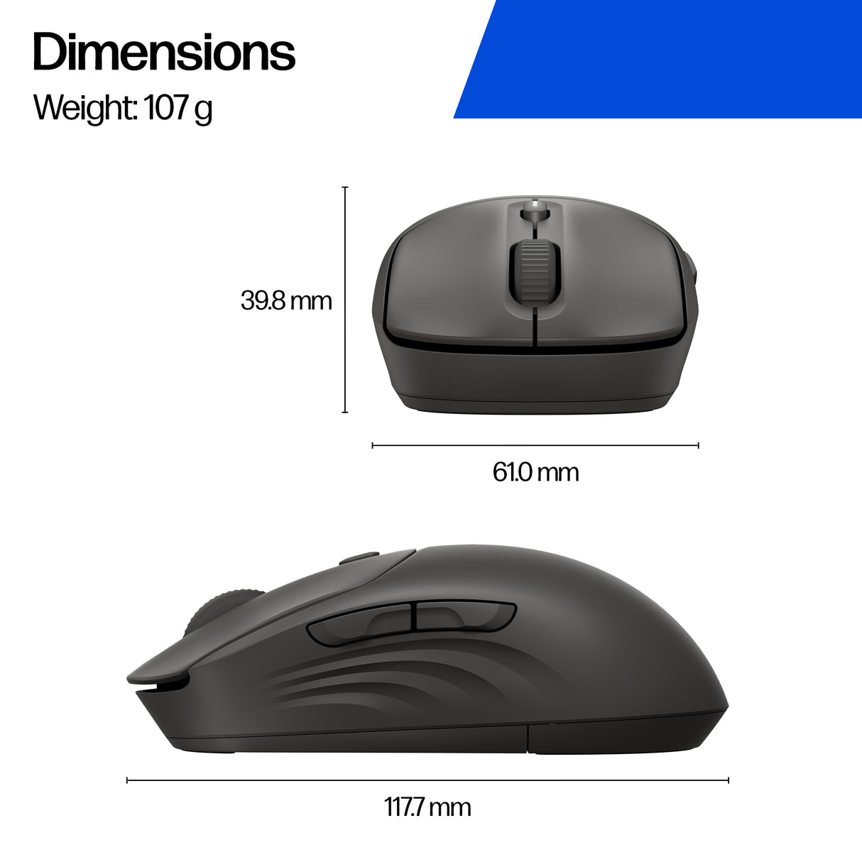 HP 405 Quiet Black Wireless Mouse