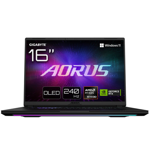 GIGABYTE AORUS MASTER 16 6YJM5USE64SH laptop AMD Ryzen™ 9 9955HX3D 40.6 cm (16") WQXGA 16 GB DDR5-SDRAM 1 TB SSD NVIDIA® GeForce RTX™ 5080 Laptop GPU Wi-Fi 7 (802.11be) Windows 11 Home Black