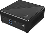 MSI Cubi N ADL-065US PC/workstation Intel® N N200 4 GB DDR4-SDRAM 128 GB SSD Windows 11 Pro Mini PC Black