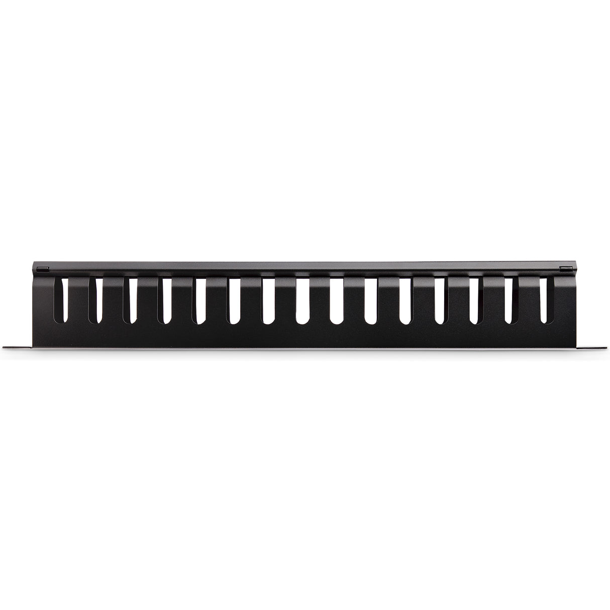 StarTech.com Horizontal 1U Server Rack Cable Management Finger Duct w/ Cover - 19" Network Rack Wire Duct Raceway Panel - Slotted Wire Duct
