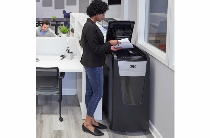 GBC 750M paper shredder Micro-cut shredding 55 dB 23.1 cm Black, Grey