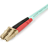 StarTech.com 1m (3ft) LC to LC (UPC) OM4 Multimode Fiber Optic Cable, 50/125µm LOMMF/VCSEL Zipcord Fiber, 100G, Low Insertion Loss - LSZH Fiber Jumper Cord