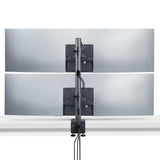 StarTech.com Desk Mount For 2x Vertically Stacked Monitors, Dual 49", Total 70lb (32kg), C-Clamp, Quick-Release VESA System, Widescreen 16:9/Ultrawide 32:9, TAA