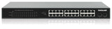Intellinet 24-Port Gigabit Ethernet PoE+ Switch with 2 SFP Ports IEEE 802.3at/af (PoE+/PoE) Compliant, PoE Power Budget of 370 W, Two 1G SFP Open Slots, 19" Rackmount