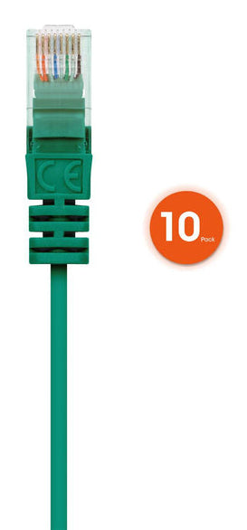 Intellinet 744560 networking cable Green 0.3 m Cat6 U/UTP (UTP)