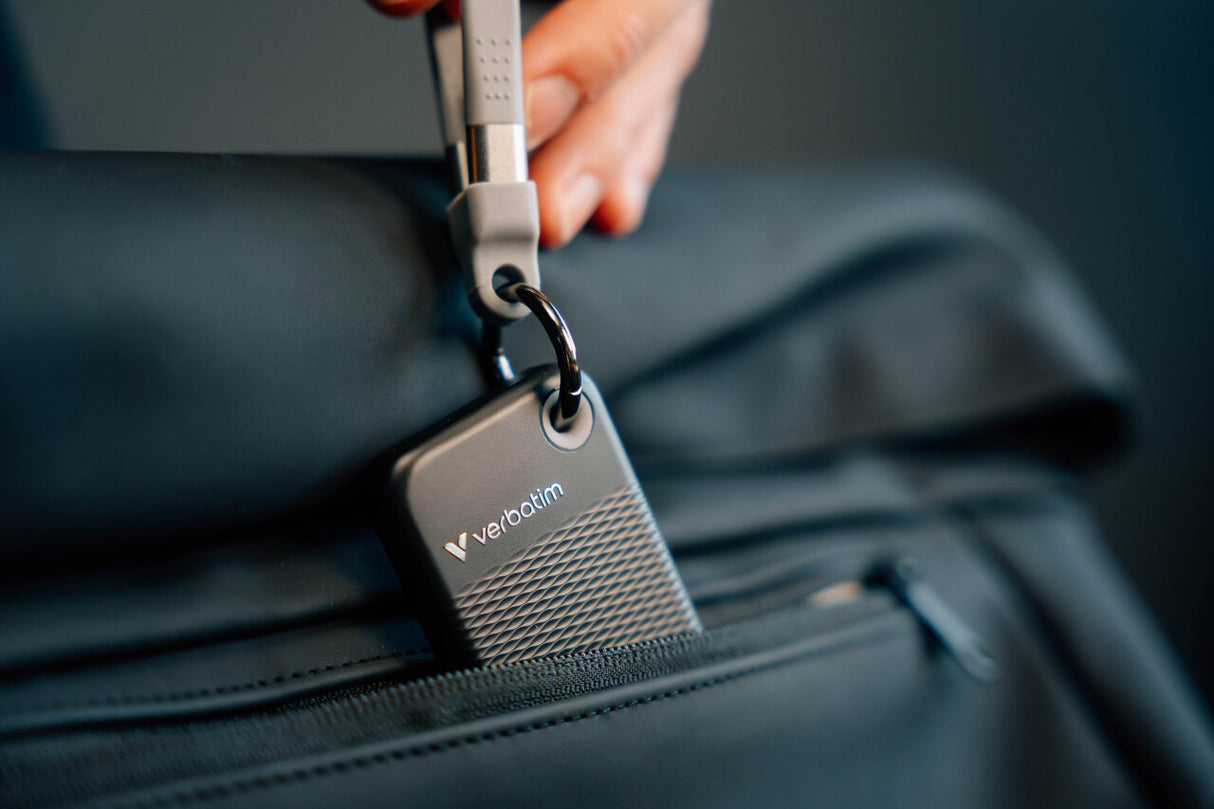 Verbatim Pocket SSD USB 3.2 Gen 2 512GB Black/Grey