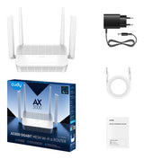 Cudy AX3000 wireless router Gigabit Ethernet Dual-band (2.4 GHz / 5 GHz) White
