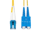 StarTech.com 10m (32.8ft) LC to SC (UPC) OS2 Single Mode Duplex Fiber Optic Cable, 9/125µm, 100G, Bend Insensitive, Low Insertion Loss - LSZH Fiber Jumper Cord